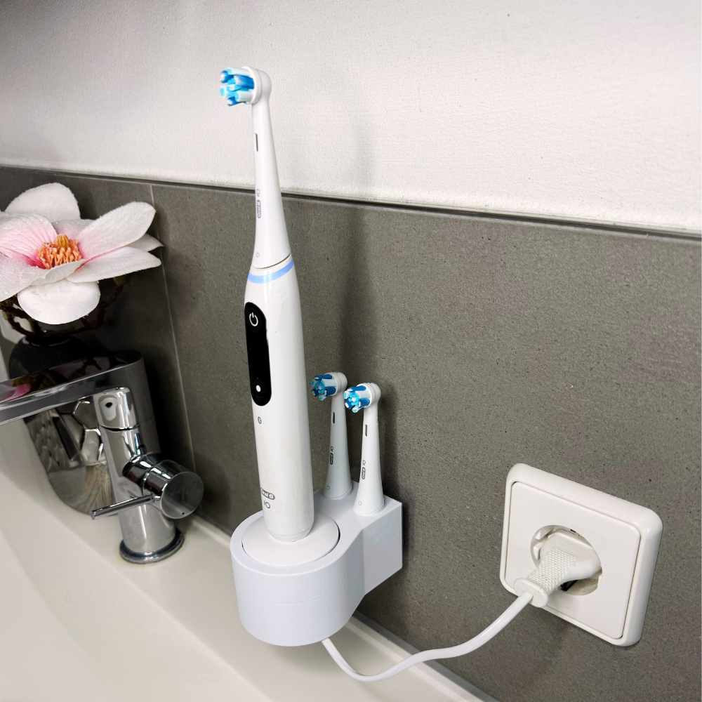 Zahnbürstenhalterung für Oral-B iO 7, 8, 9 - ohne Kabelsalat