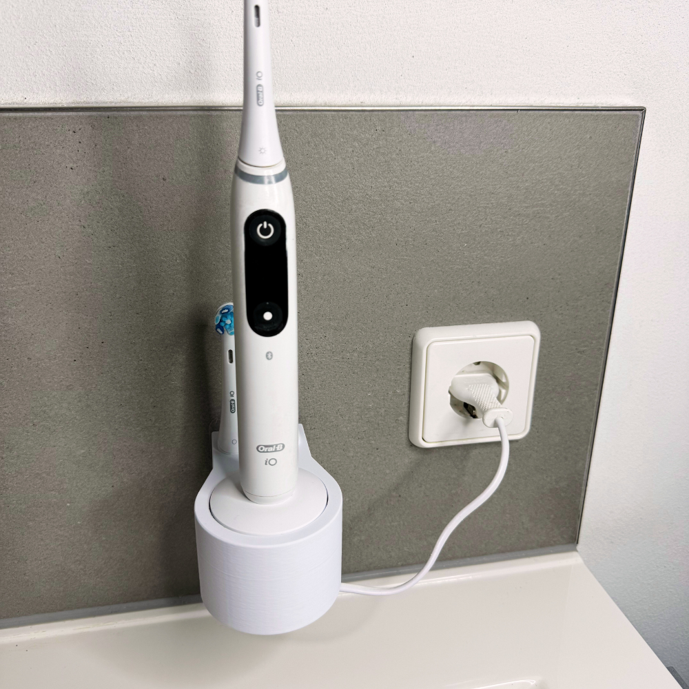 Zahnbürstenhalterung für Oral-B iO 7, 8, 9 - ohne Kabelsalat