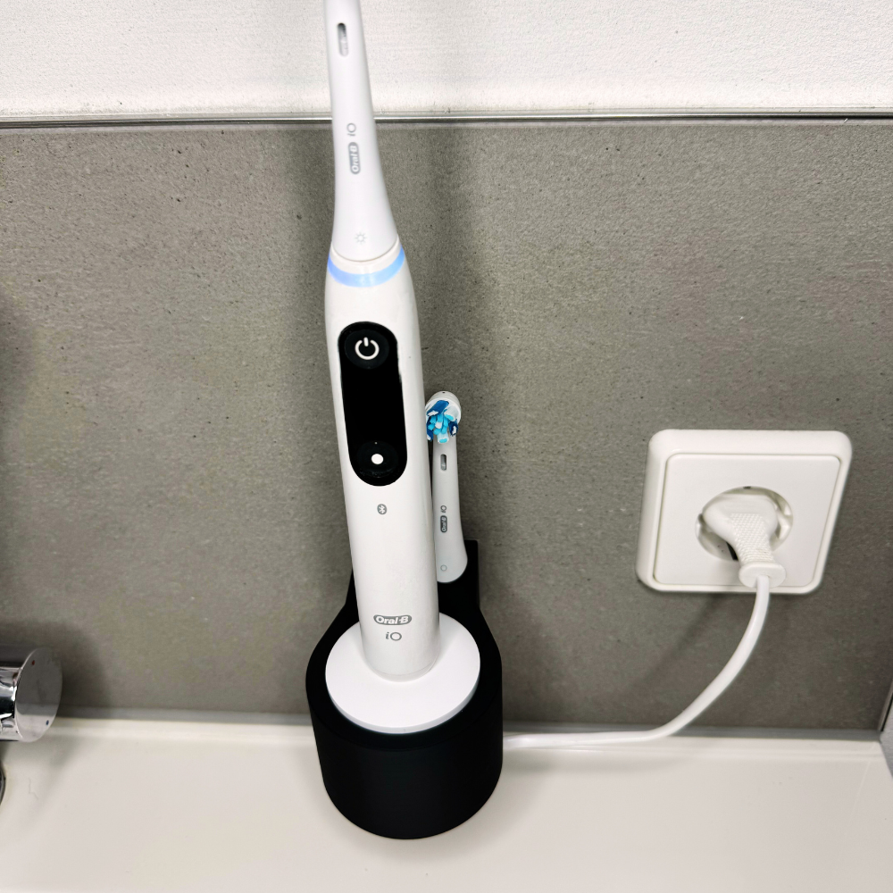 Zahnbürstenhalterung für Oral-B iO 7, 8, 9 - ohne Kabelsalat