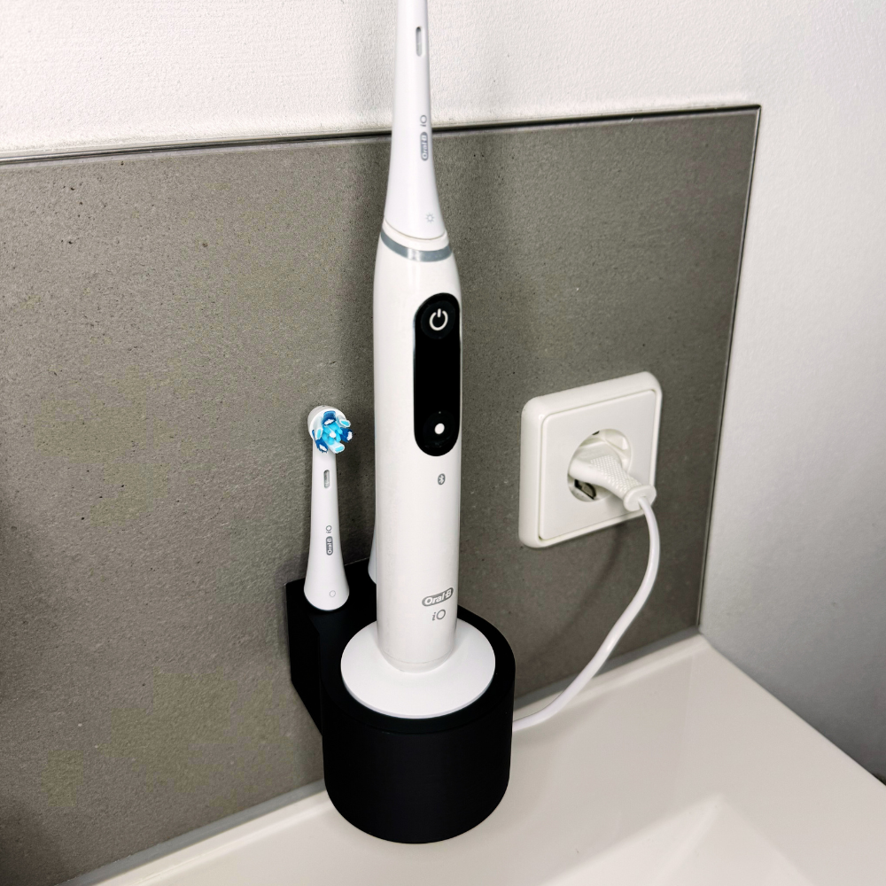 Zahnbürstenhalterung für Oral-B iO 7, 8, 9 - ohne Kabelsalat