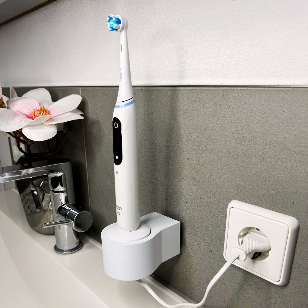 Zahnbürstenhalterung für Oral-B iO 7, 8, 9 - ohne Kabelsalat
