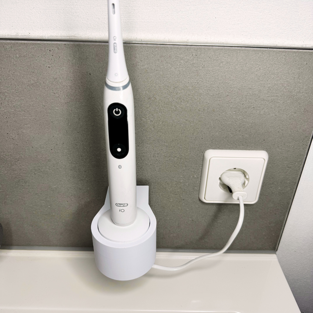 Zahnbürstenhalterung für Oral-B iO 7, 8, 9 - ohne Kabelsalat