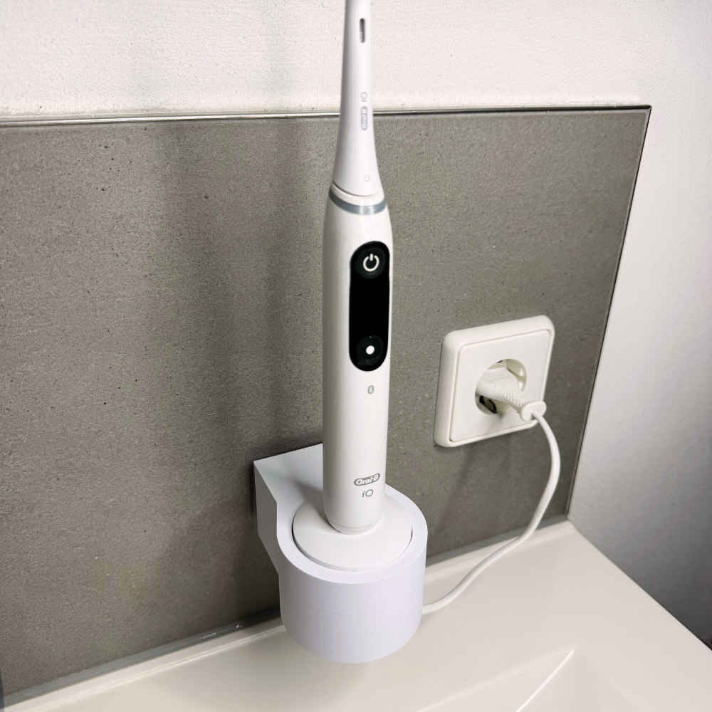 Zahnbürstenhalterung für Oral-B iO 7, 8, 9 - ohne Kabelsalat