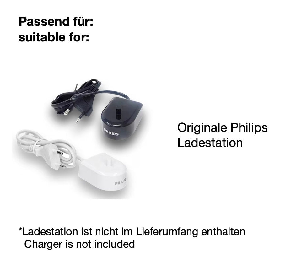 Zahnbürstenhalterung für Philips Sonicare, Airfloss, Flexcare, HX - ohne Kabelsalat - für die Steckdose oder als Wandhalterung