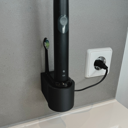 Zahnbürstenhalterung für Philips Sonicare, Airfloss, Flexcare, HX - ohne Kabelsalat - für die Steckdose oder als Wandhalterung