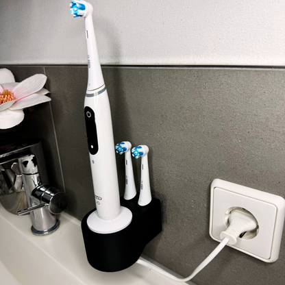 Zahnbürstenhalterung für Oral-B iO 7, 8, 9 - ohne Kabelsalat